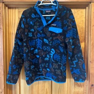 Patagonia Synchilla Blue and Brown Fleece